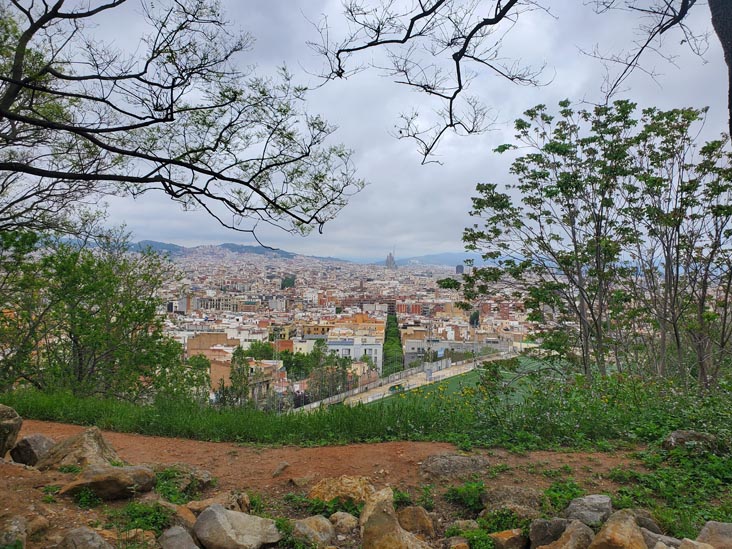 View From Jardins de Joan Prats, Montjuïc, Barcelona, Spain, April 30, 2024