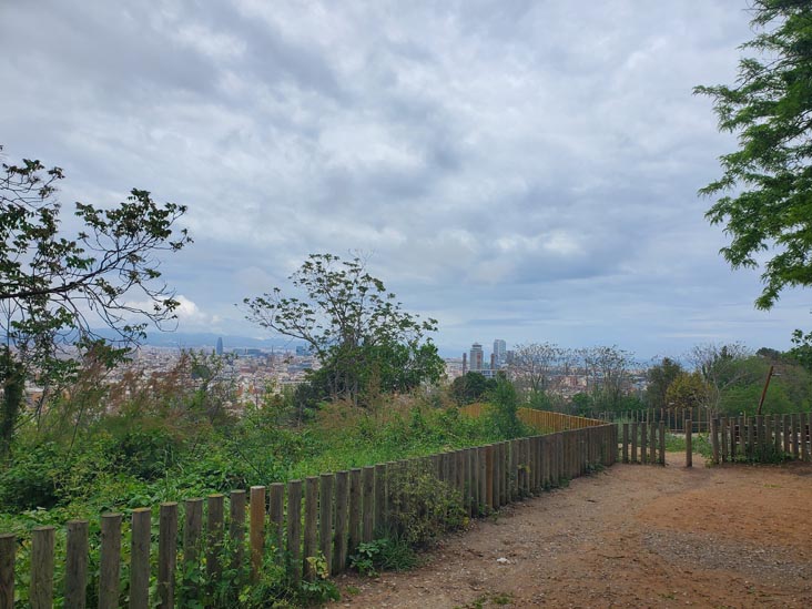 View From Jardins de Joan Prats, Montjuïc, Barcelona, Spain, April 30, 2024