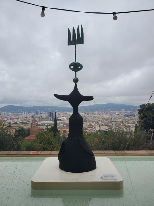 Model For Moon, Sun and One Star, Fundació Joan Miró, Parc de Montjuïc, Barcelona, Spain, April 30, 2024