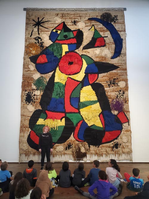 Tapestry of the Fundació, Fundació Joan Miró, Parc de Montjuïc, Barcelona, Spain, April 30, 2024