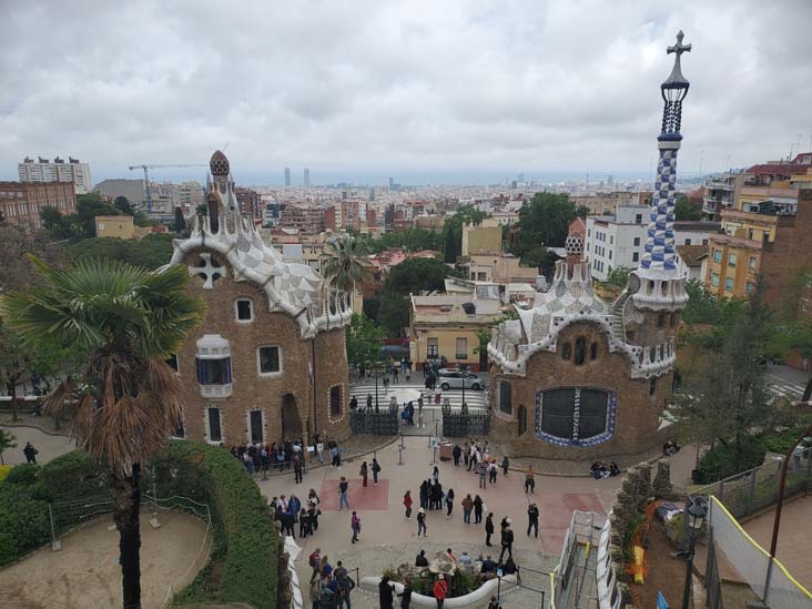 View From Nature Square, Park Güell, Barcelona, Spain, April 30, 2024