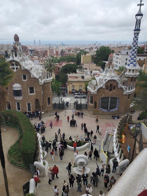 View From Nature Square, Park Güell, Barcelona, Spain, April 30, 2024