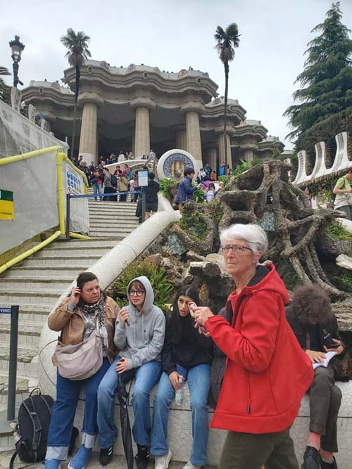 Dragon Stairway, Park Güell, Barcelona, Spain, April 30, 2024