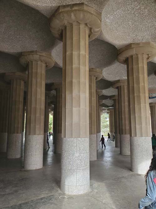 Hypostyle Room, Park Güell, Barcelona, Spain, April 30, 2024