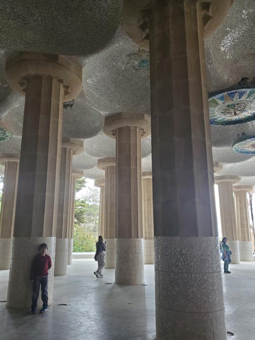 Hypostyle Room, Park Güell, Barcelona, Spain, April 30, 2024