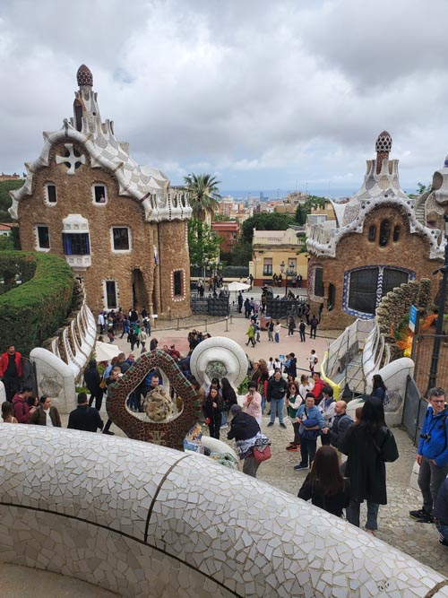 Dragon Stairway, Park Güell, Barcelona, Spain, April 30, 2024