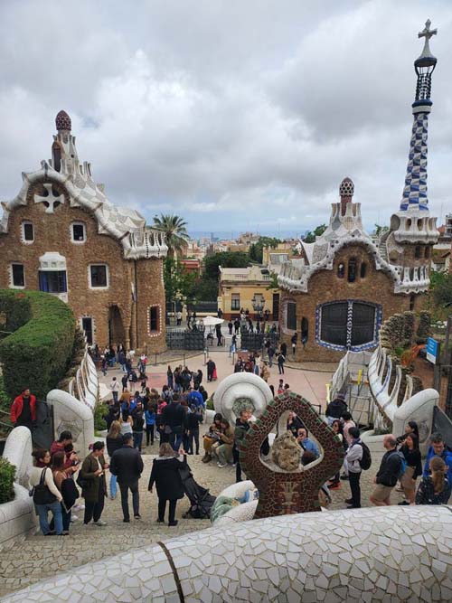 Dragon Stairway, Park Güell, Barcelona, Spain, April 30, 2024