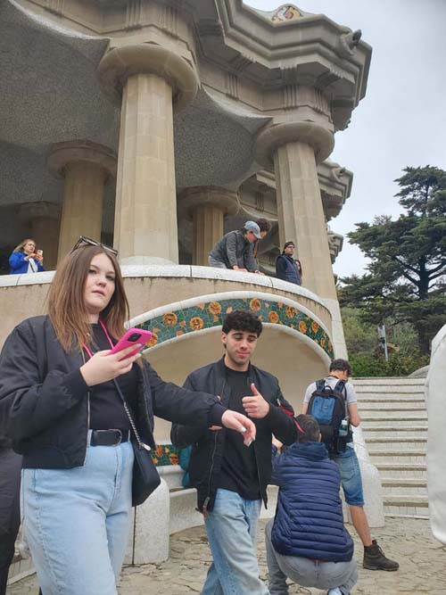 Dragon Stairway, Park Güell, Barcelona, Spain, April 30, 2024