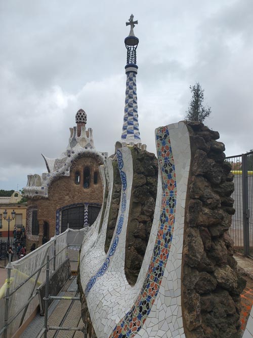 Dragon Stairway, Park Güell, Barcelona, Spain, April 30, 2024