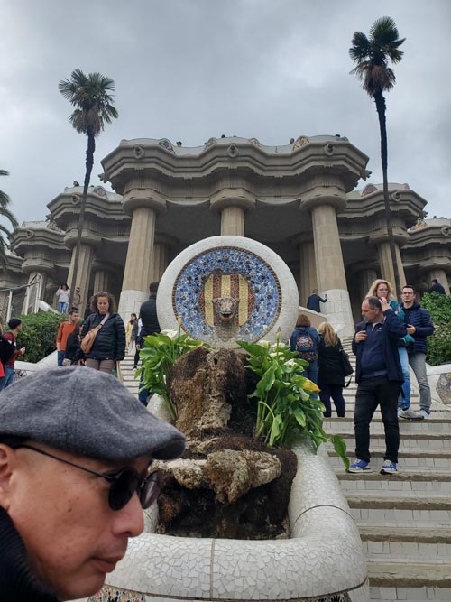 Dragon Stairway, Park Güell, Barcelona, Spain, April 30, 2024