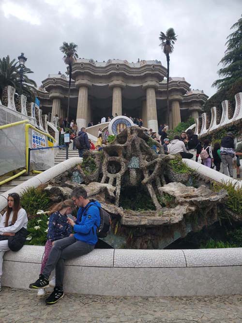 Dragon Stairway, Park Güell, Barcelona, Spain, April 30, 2024