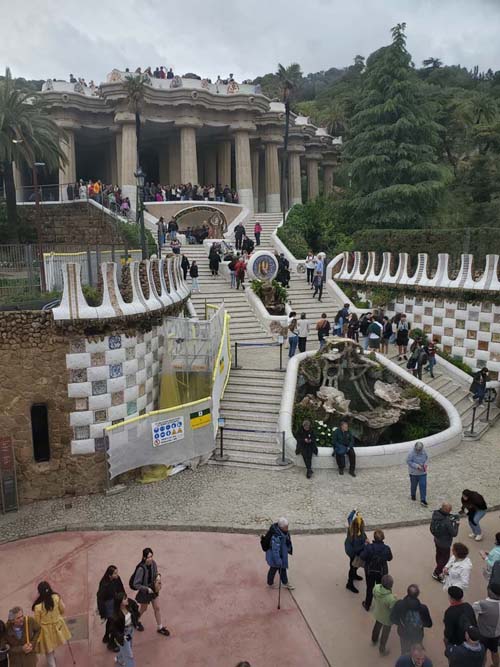 Dragon Stairway, Park Güell, Barcelona, Spain, April 30, 2024
