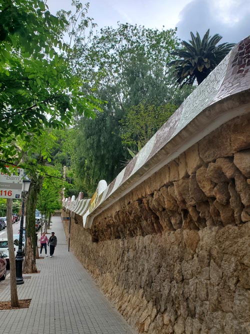 Carrer d'Olot Outside Park Güell, Barcelona, Spain, April 30, 2024