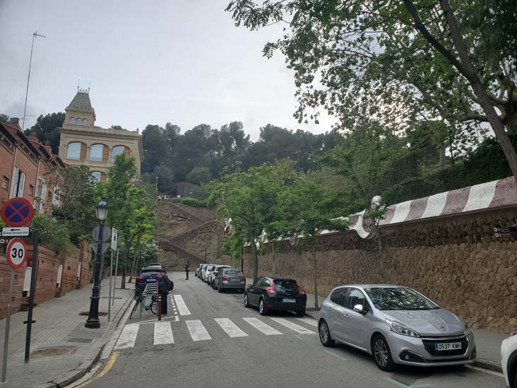 Carrer d'Olot Outside Park Güell, Barcelona, Spain, April 30, 2024