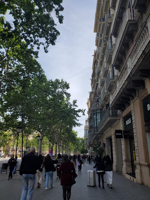 Passeig de Gràcia Near Carrer de Mallorca, Barcelona, Spain, April 26, 2024