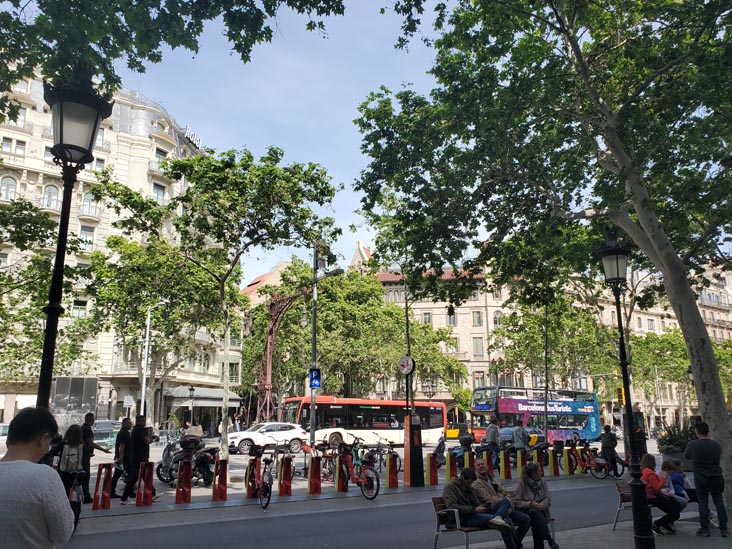 Passeig de Gràcia at Carrer de València, Barcelona, Spain, April 26, 2024