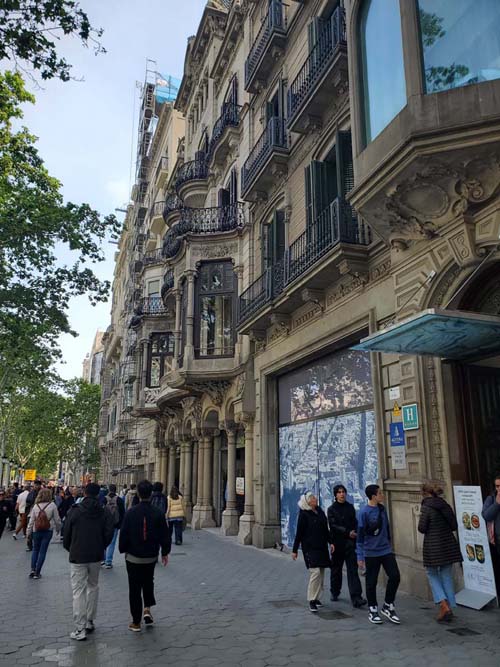 Casa Malagrida, Passeig de Gràcia Between Carrer del Consell de Cent and Carrer de la Diputació, Barcelona, Spain, April 26, 2024