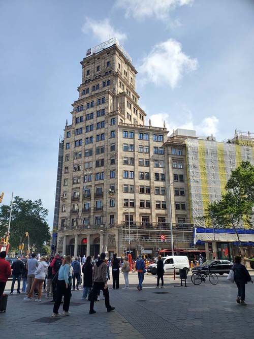 Passeig de Gràcia at Gran Via, Barcelona, Spain, April 26, 2024