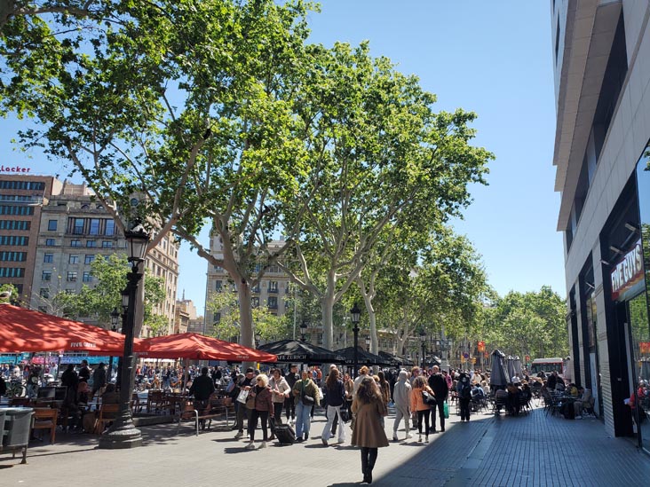 Plaça de Catalunya, Barcelona, Spain, April 24, 2024