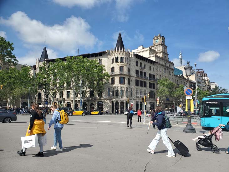 Plaça de Catalunya, Barcelona, Spain, April 26, 2024