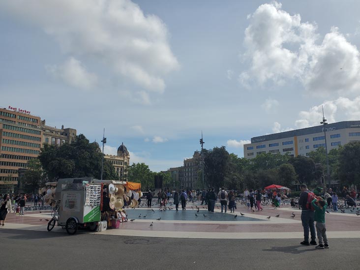 Plaça de Catalunya, Barcelona, Spain, April 26, 2024