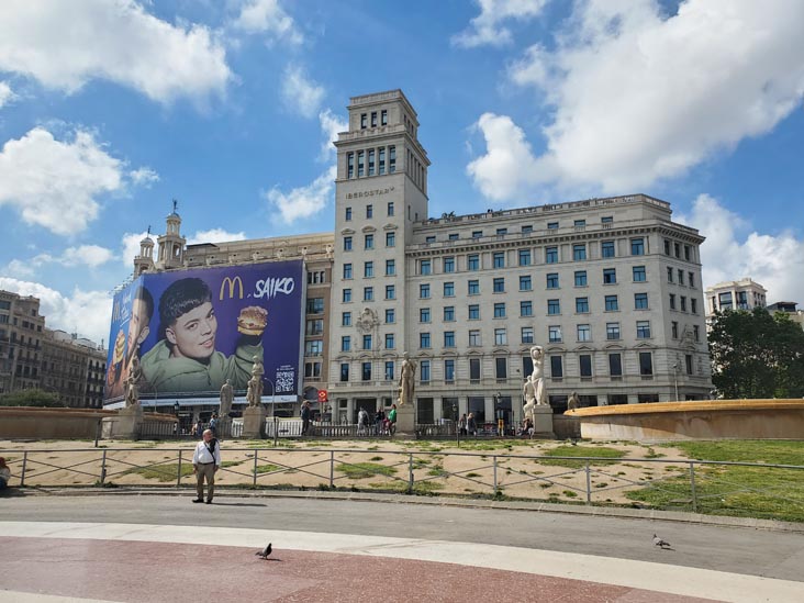 Plaça de Catalunya, Barcelona, Spain, April 26, 2024