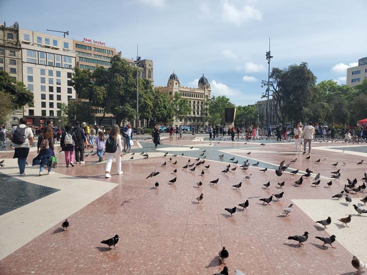 Plaça de Catalunya, Barcelona, Spain, April 26, 2024