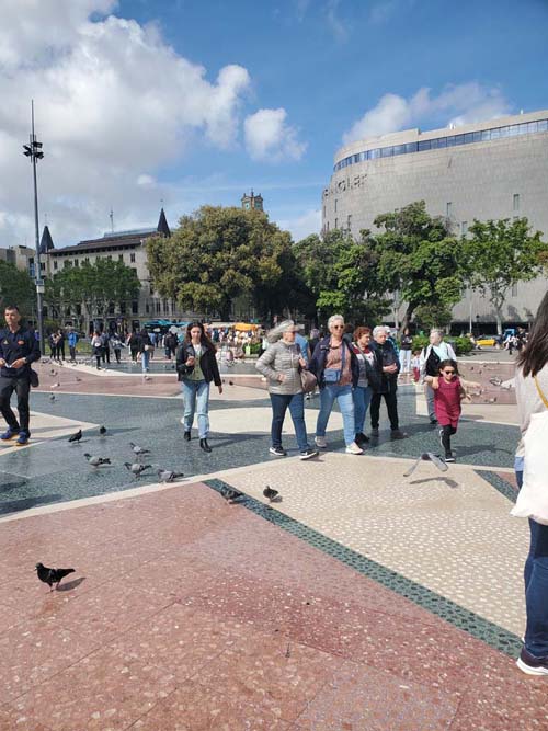 Plaça de Catalunya, Barcelona, Spain, April 26, 2024