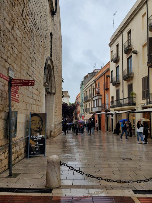 Carrer de Sant Pere Outside Dalí Theatre-Museum, Figueres, Spain, April 28, 2024