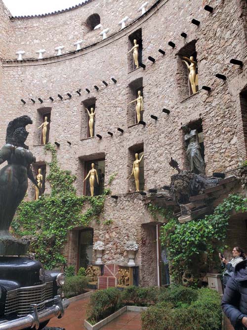 Courtyard, Dalí Theatre-Museum, Figueres, Spain, April 28, 2024