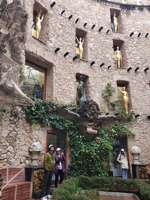 Courtyard, Dalí Theatre-Museum, Figueres, Spain, April 28, 2024