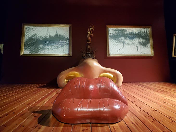 Face of Mae West Which Can Be Used as an Apartment, Dalí Theatre-Museum, Figueres, Spain, April 28, 2024