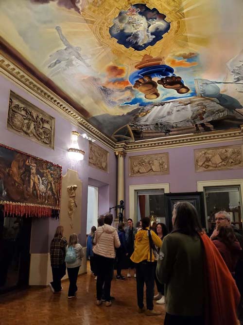 Palace of the Wind, Central Panel of the Wind Palace Ceiling, Dalí Theatre-Museum, Figueres, Spain, April 28, 2024