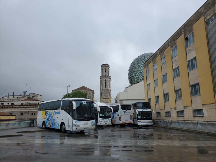 Bus Parking Lot, Dalí Theatre-Museum, Figueres, Spain, April 28, 2024