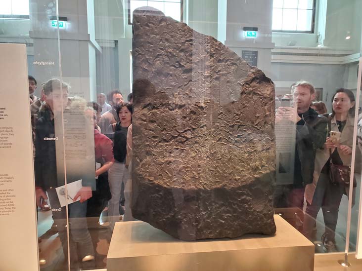 Rosetta Stone, British Museum, London, England, April 13, 2023