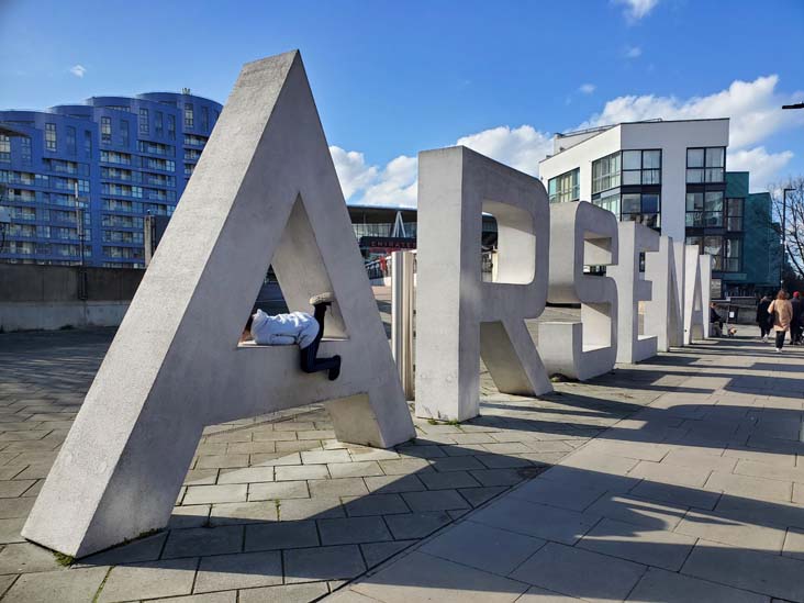 Drayton Park at Danny Fiszman Bridge, Emirates Stadium, Holloway, London, England, April 10, 2023