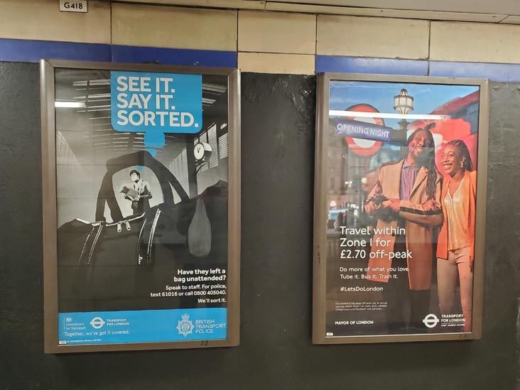 "See It. Say It. Sorted." Poster, London Underground, April 16, 2023