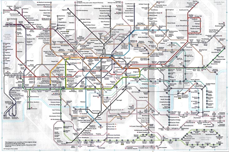 London Tube Map, 2023