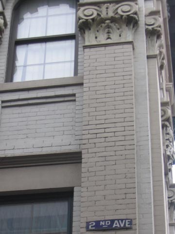 Facade, 31st Street and Broadway, NE Corner, Astoria, Queens