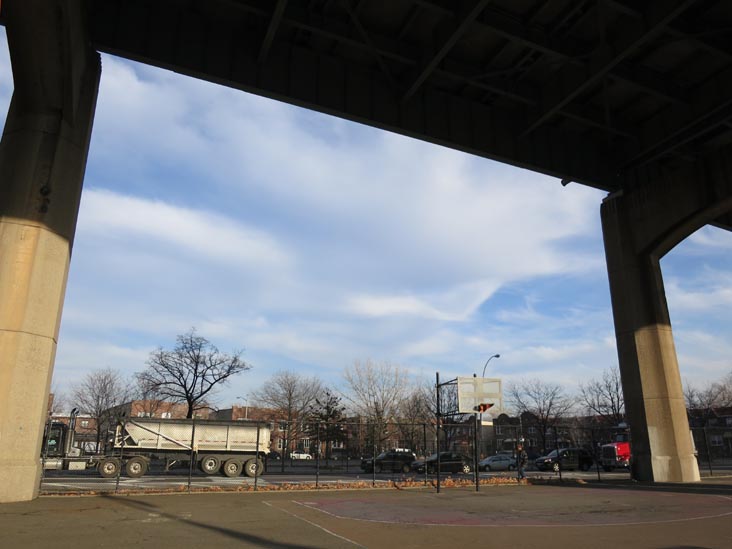 Triborough Bridge Playground, Astoria, Queens, January 24, 2012