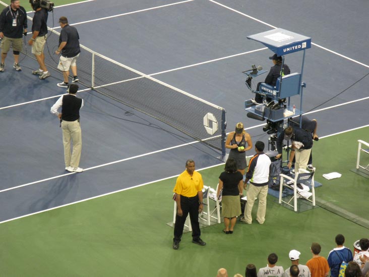 Maria Sharapova-Anastasiya Yakimova Match, Arthur Ashe Stadium, US Open Night Session, Flushing Meadows Corona Park, Queens, August 31 (September 1), 2011