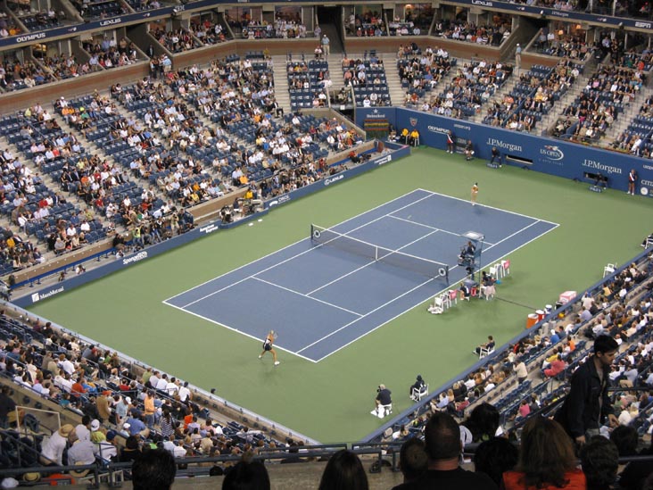 Maria Sharapova vs. Christina McHale, View From Section 325, US Open Night Session, Arthur Ashe Stadium, Flushing Meadows Corona Park, Queens, September 3, 2009