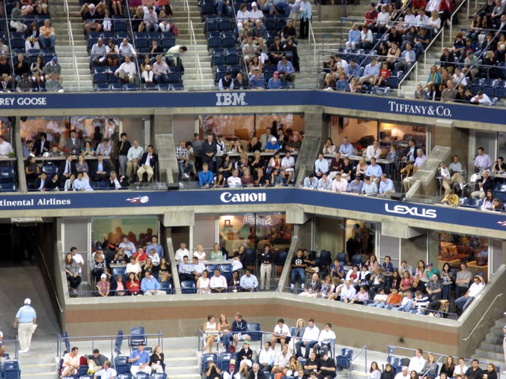 Luxury Boxes, US Open Night Session, Arthur Ashe Stadium, Flushing Meadows Corona Park, Queens, September 3, 2009