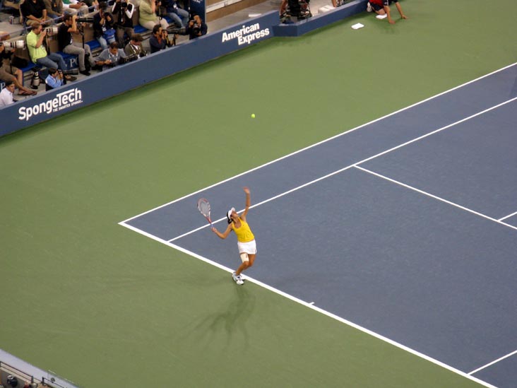 Christina McHale Serve, Maria Sharapova vs. Christina McHale, US Open Night Session, Arthur Ashe Stadium, Flushing Meadows Corona Park, Queens, September 3, 2009