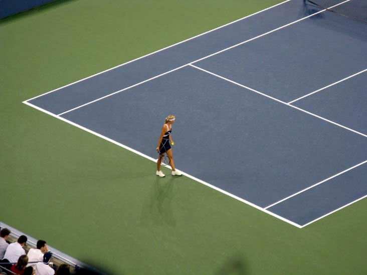 Maria Sharapova Serve, Maria Sharapova vs. Christina McHale, US Open Night Session, Arthur Ashe Stadium, Flushing Meadows Corona Park, Queens, September 3, 2009