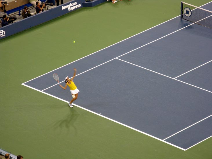 Christina McHale Serve, Maria Sharapova vs. Christina McHale, US Open Night Session, Arthur Ashe Stadium, Flushing Meadows Corona Park, Queens, September 3, 2009