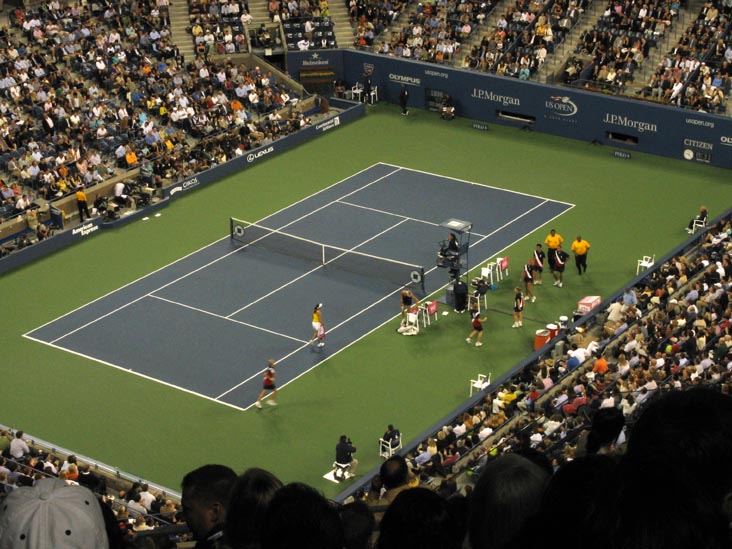 Maria Sharapova vs. Christina McHale, View From Section 325, US Open Night Session, Arthur Ashe Stadium, Flushing Meadows Corona Park, Queens, September 3, 2009