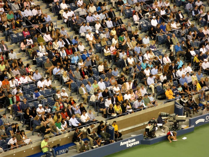 Courtside Seats, Maria Sharapova vs. Christina McHale, US Open Night Session, Arthur Ashe Stadium, Flushing Meadows Corona Park, Queens, September 3, 2009