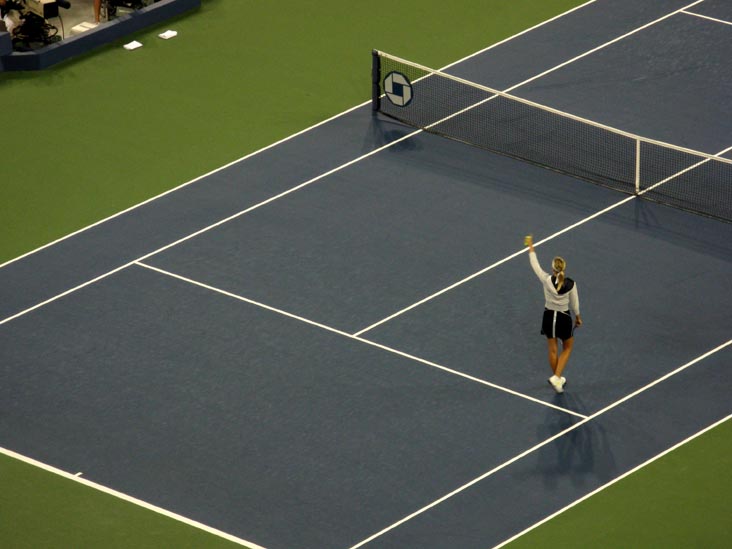 Maria Sharapova After Win Over Christina McHale, US Open Night Session, Arthur Ashe Stadium, Flushing Meadows Corona Park, Queens, September 3, 2009