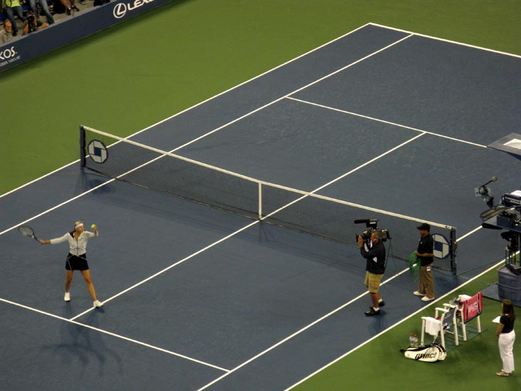 Maria Sharapova After Win Over Christina McHale, US Open Night Session, Arthur Ashe Stadium, Flushing Meadows Corona Park, Queens, September 3, 2009